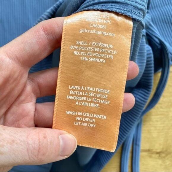 Girl Crush Recycled Crop Tee in Storm - Picture 6 of 7